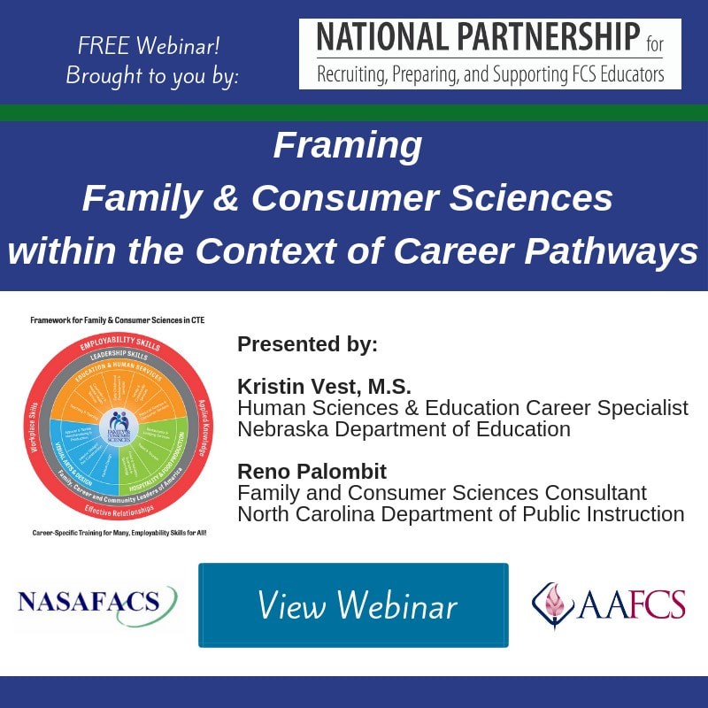 Framing Family and Consumer Sciences within the Context of Career Pathways webinar