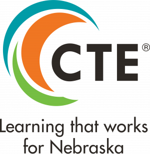 CTE logo. Learning that works for Nebraska.