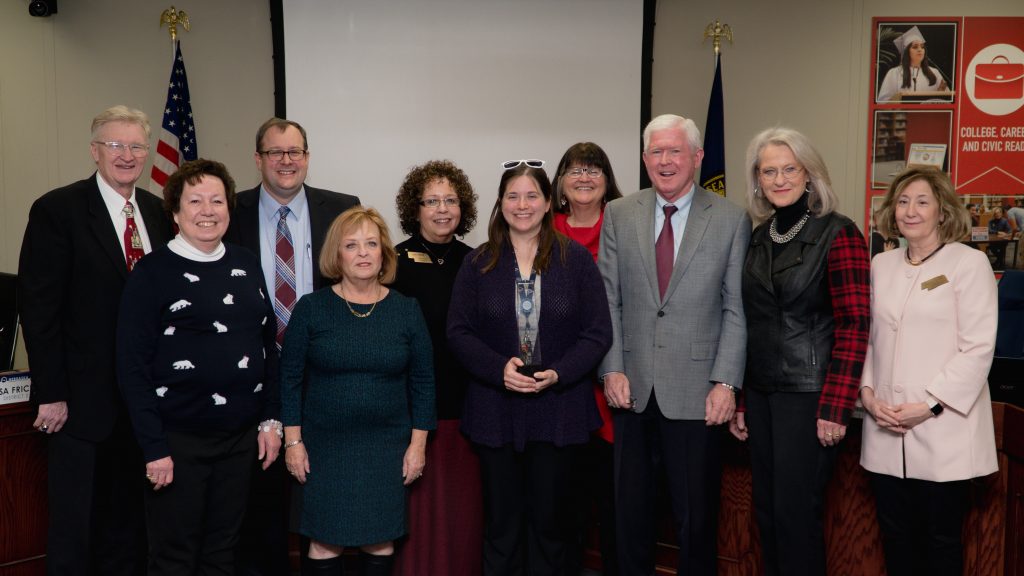Robin Stevens, Patricia Timm, Commissioner Blomstedt, Patsy Koch Johns, Lisa Fricke, Lyndsay Hartmann, Rachel Wise, John Witzel, Maureen Nickels, and Deborah Neary