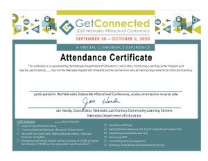 Attendance Certificate