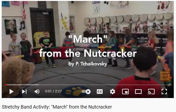 Stretchy Band Activity March from the Nutcracker
